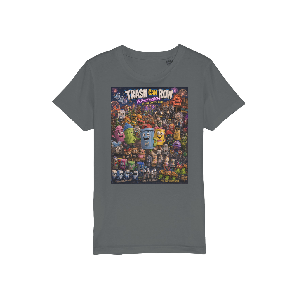 Trash Can Row CONCERT FOR A LIFETIME Organic Jersey Kids T-Shirt