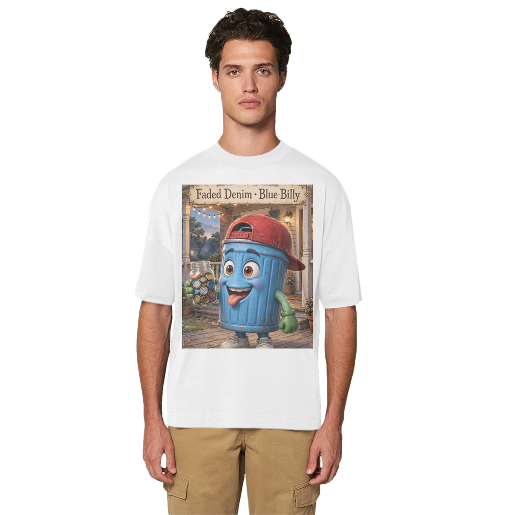 Trash Can Row Premium Organic Oversized T-Shirt