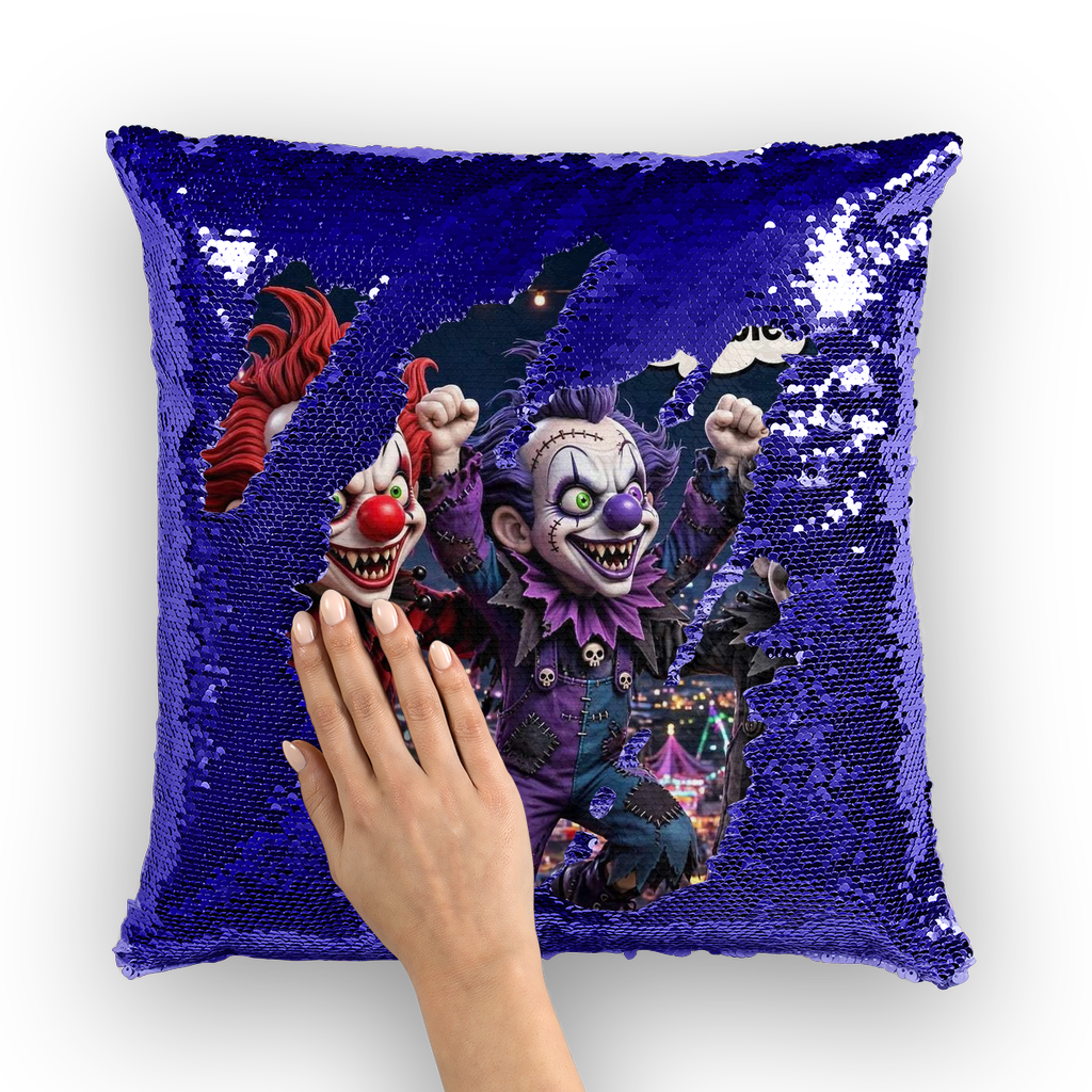 The Last Laugh Society Sequin Cushion Cover