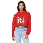 SARCASM 105 Cropped Raw Edge Boyfriend Hoodie