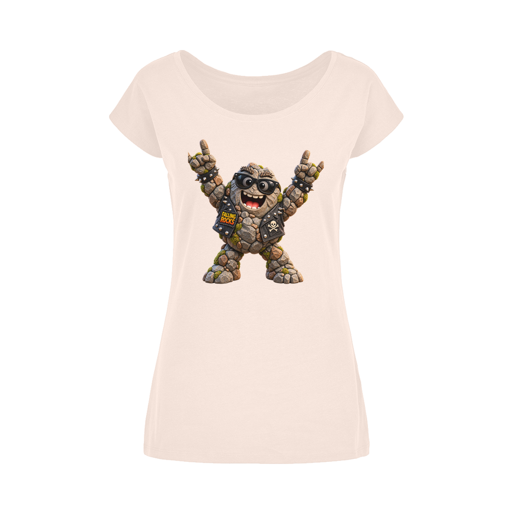 Falling Rocks COllection Wide Neck Womens T-Shirt XS-5XL
