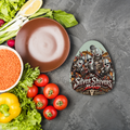 The Silver Shivers Band Sublimation Glass Cutting Board