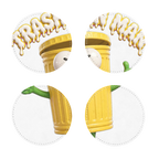 TRASH CAN MAN Sublimation Coasters Pack of Four