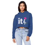 SARCASM 105 Cropped Raw Edge Boyfriend Hoodie