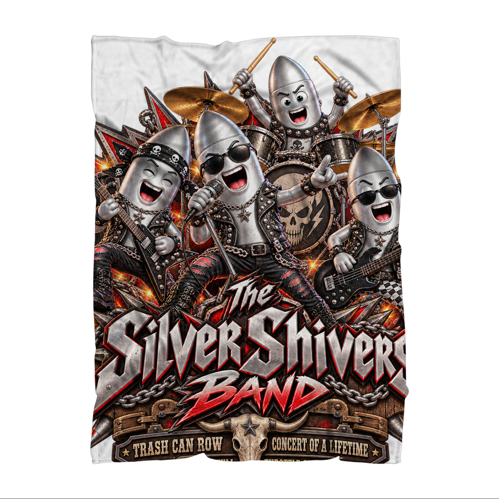 The Silver Shivers Band Premium Sublimation Adult Blanket