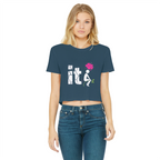 SARCASM 105 Classic Women's Cropped Raw Edge T-Shirt