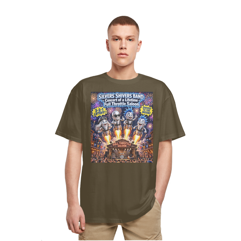 The Silver Shivers Band Heavy Oversized T-Shirt