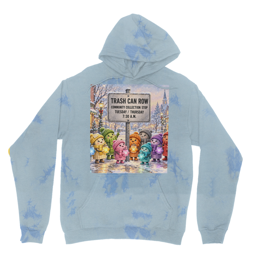Trash Can Row Tie Dye Hoodie