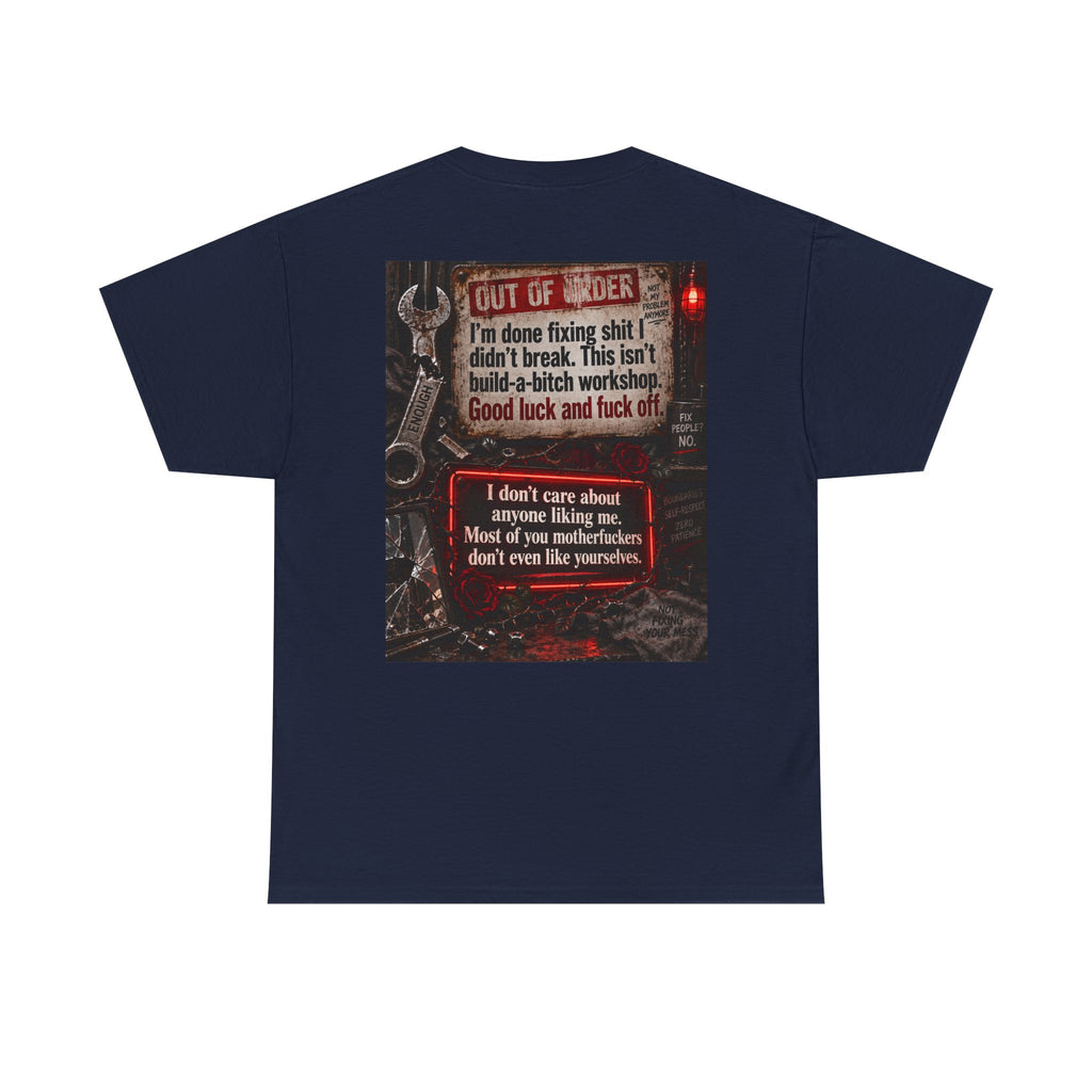 Mechanic Workshop T-Shirt — 'Out of Order' Funny Garage Repair Tee
