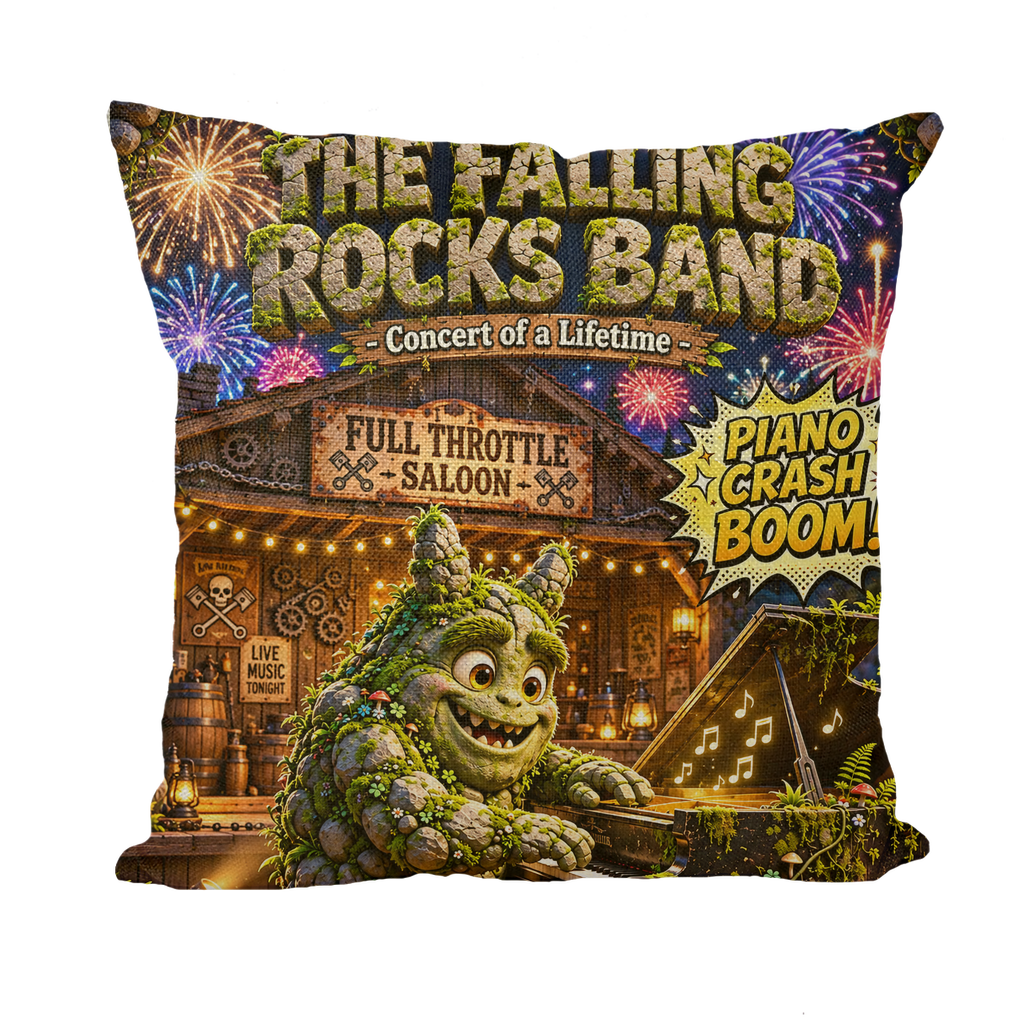 Falling Rocks COllection Throw Pillow with Insert