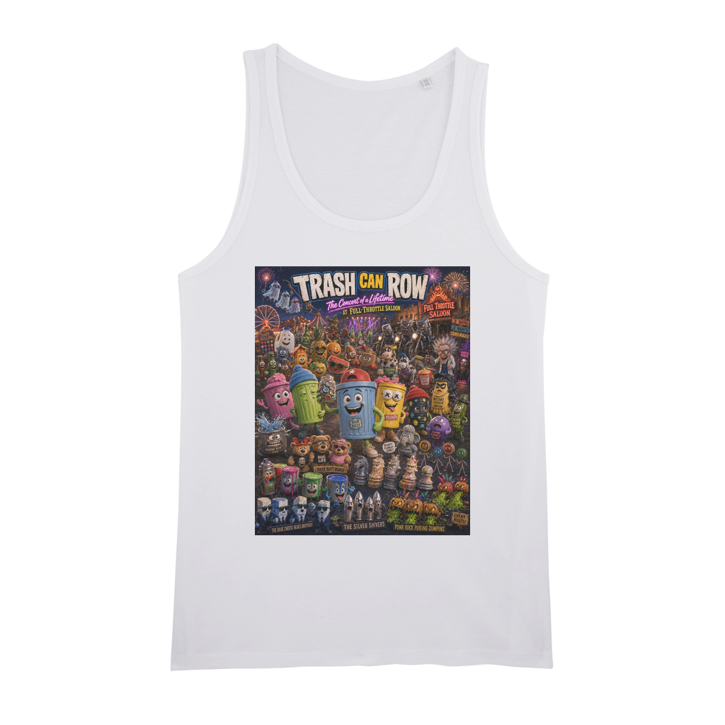 Trash Can Row CONCERT FOR A LIFETIME Organic Jersey Unisex Tank Top