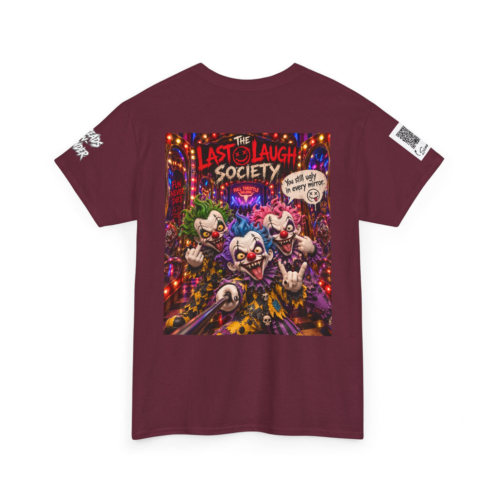 The Last Laugh Society Tee #147 — Carnival Clown Horror Graphic T-Shirt