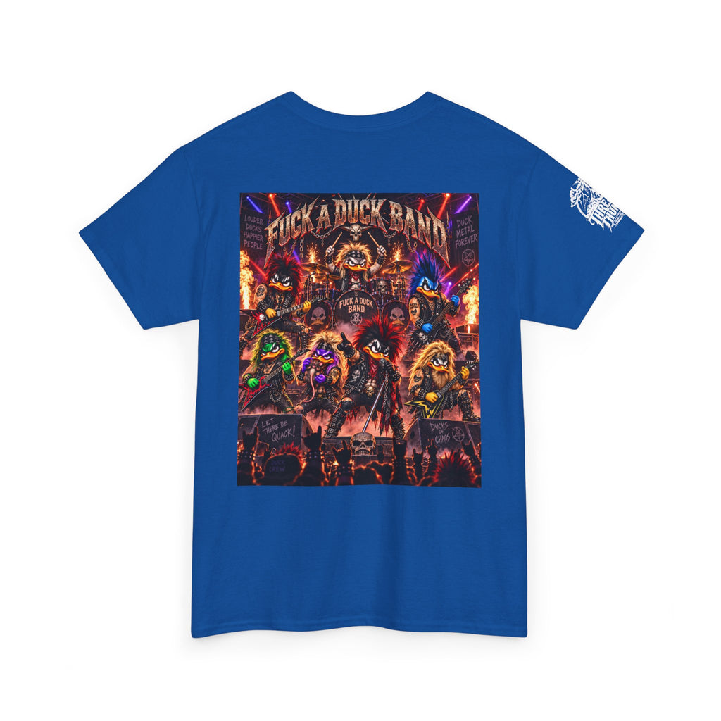 FUCK A DUCK BAND — Heavy Metal Quack Crew Back Graphic Tee