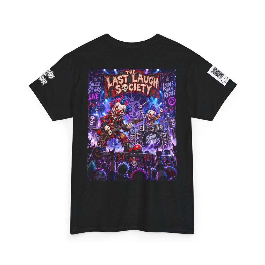 The Last Laugh Society Tee #123 — Carnival Clown Horror Graphic T-Shirt