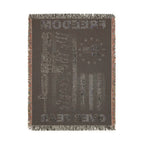 Freedom Over Fear Woven Blanket — "We The People" 2A Flag Throw