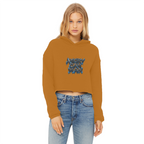 ANGRY CAN MAN 2.0 Ladies Cropped Raw Edge Hoodie