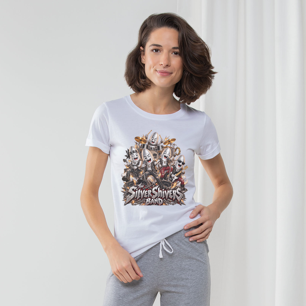 The Silver Shivers Band Women's Long Pant Pyjama Set