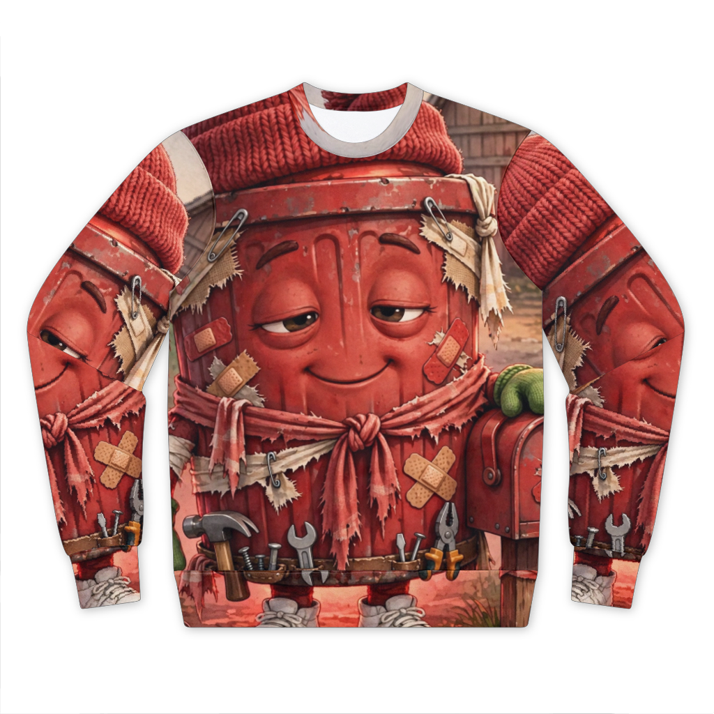 Trash Can Row – Performance Cut and Sew Sublimation Unisex Sweatshirt