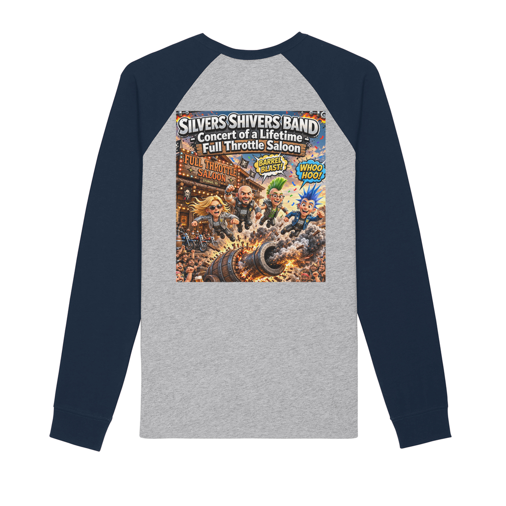 The Silver Shivers Band Premium Raglan Long Sleeve Shirt