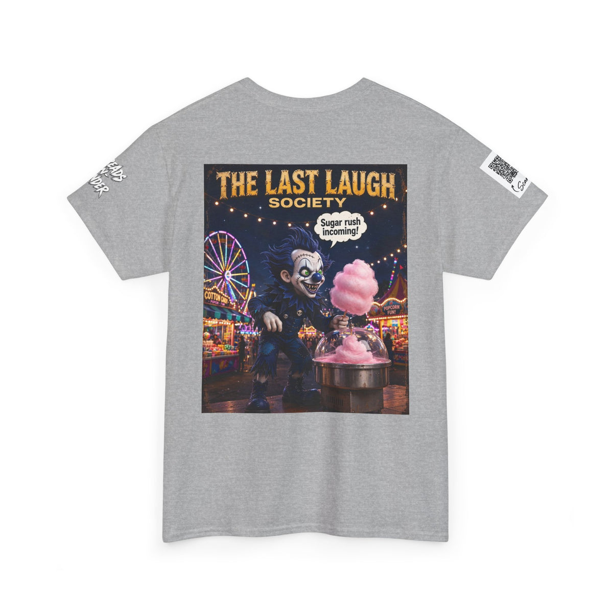 The Last Laugh Society Tee #110 — Carnival Clown Horror Graphic T-Shirt