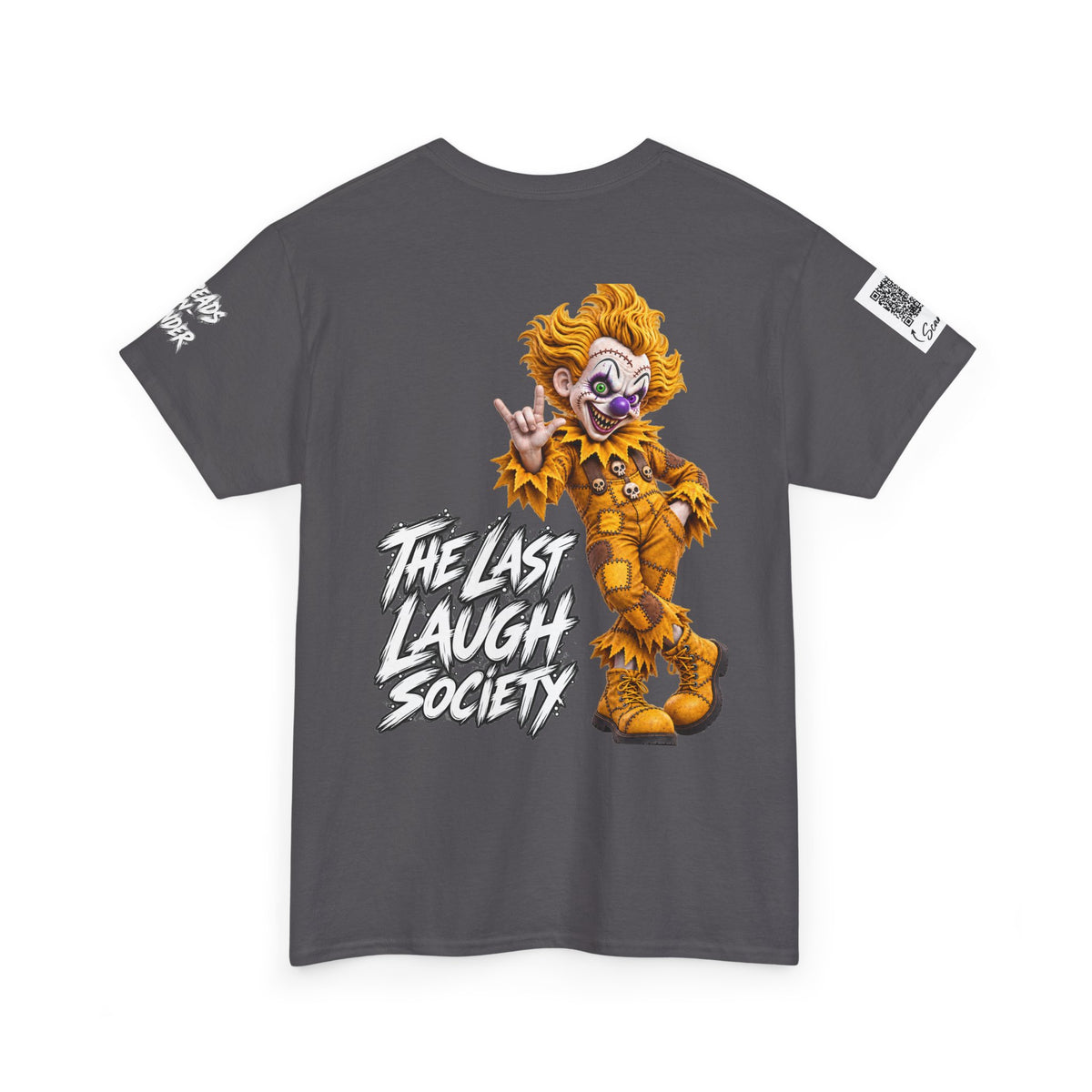 Copy of The Last Laugh Society Tee #119 — Carnival Clown Horror Graphic T-Shirt