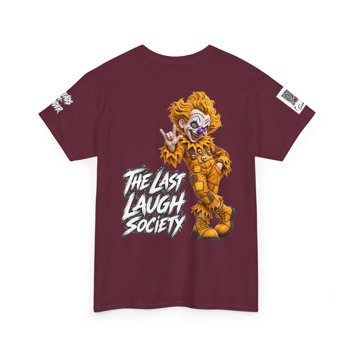 Copy of The Last Laugh Society Tee #119 — Carnival Clown Horror Graphic T-Shirt