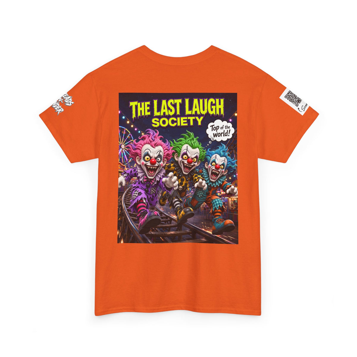 The Last Laugh Society Tee #141 — Carnival Clown Horror Graphic T-Shirt