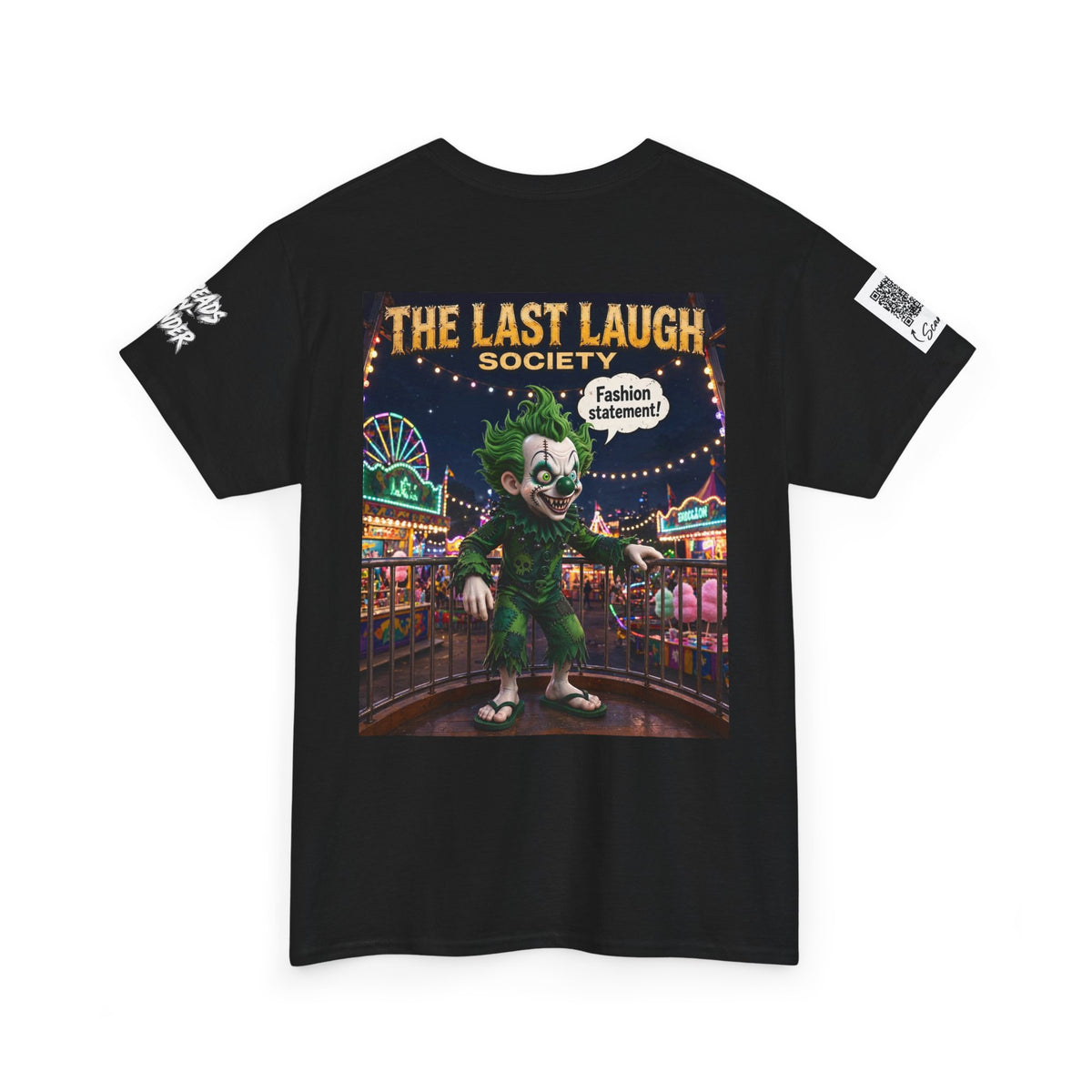 The Last Laugh Society Tee #141 — Carnival Clown Horror Graphic T-Shirt