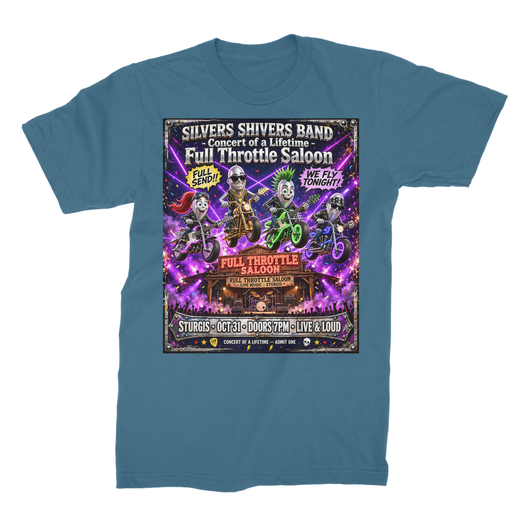 The Silver Shivers Band Unisex Cotton T-Shirt