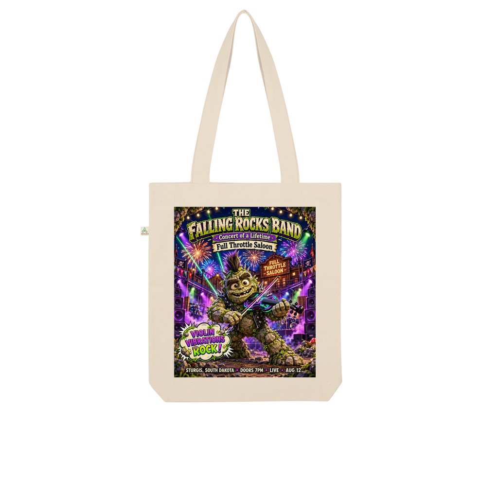 Falling Rocks COllection Organic Tote Bag