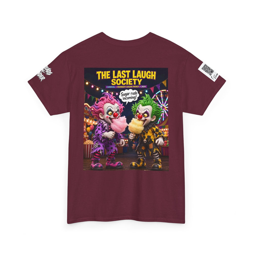 The Last Laugh Society Tee #129 — Carnival Clown Horror Graphic T-Shirt