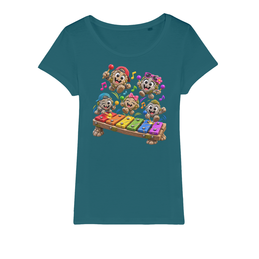Falling Rocks COllection Organic Jersey Womens T-Shirt