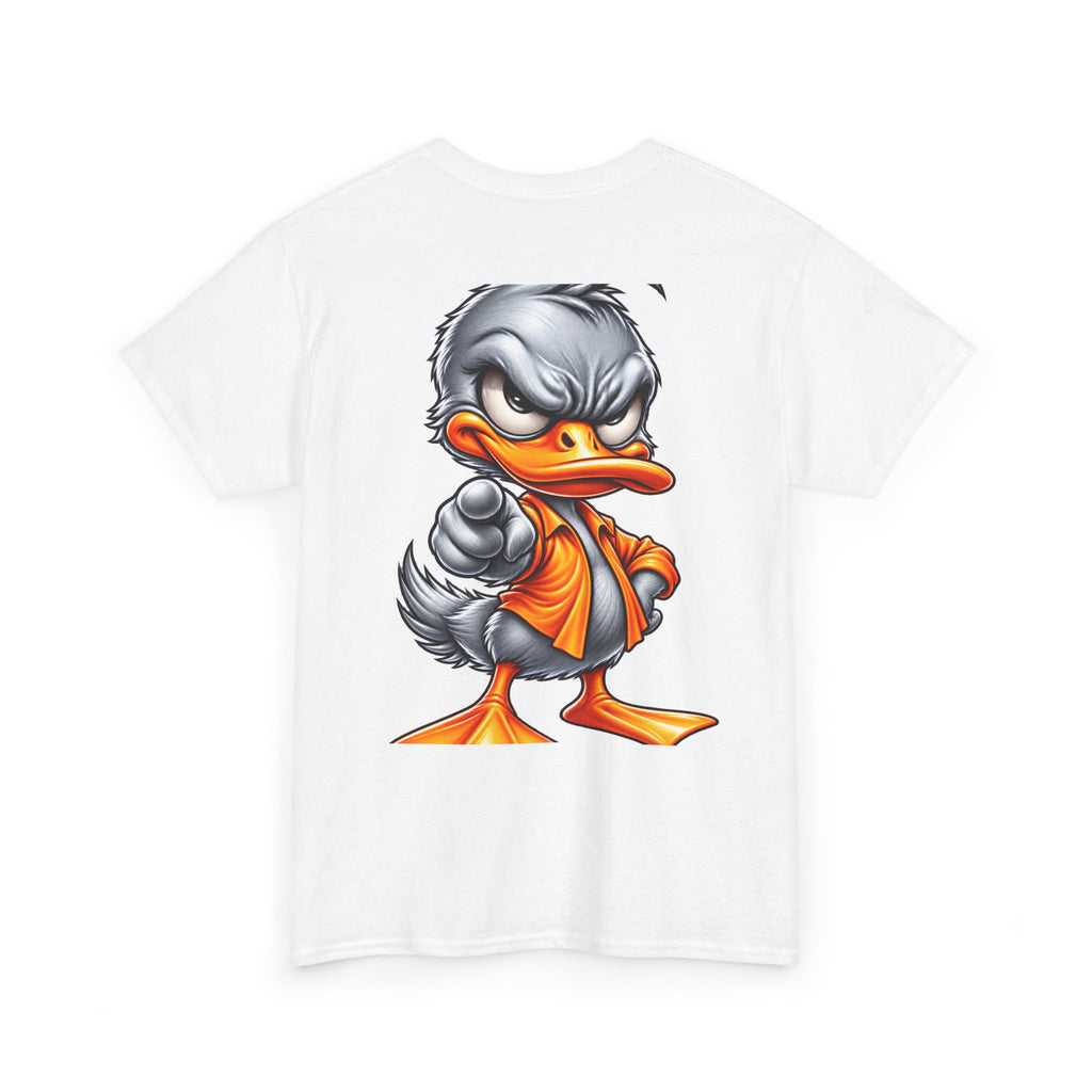 Silver Rebel Duck Character Back Graphic Tee