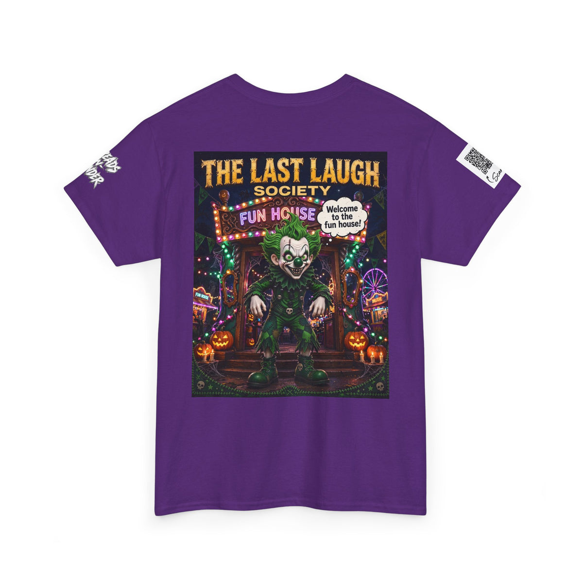 The Last Laugh Society Tee #161 — Carnival Clown Horror Graphic T-Shirt