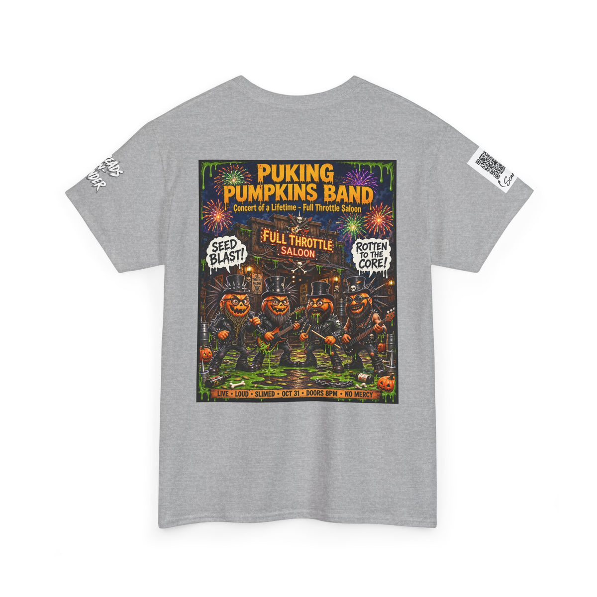 The Puking Pumpkins Band #6 — Concert of Life - Horror Graphic T-Shirt