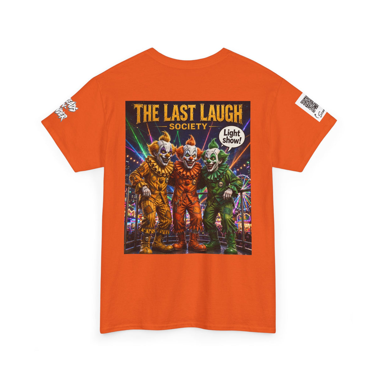The Last Laugh Society Tee #150 — Carnival Clown Horror Graphic T-Shirt