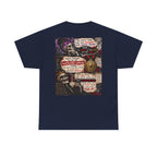 Mental Health Awareness T-Shirt — Gothic Skull Collage with Encouraging Quotes