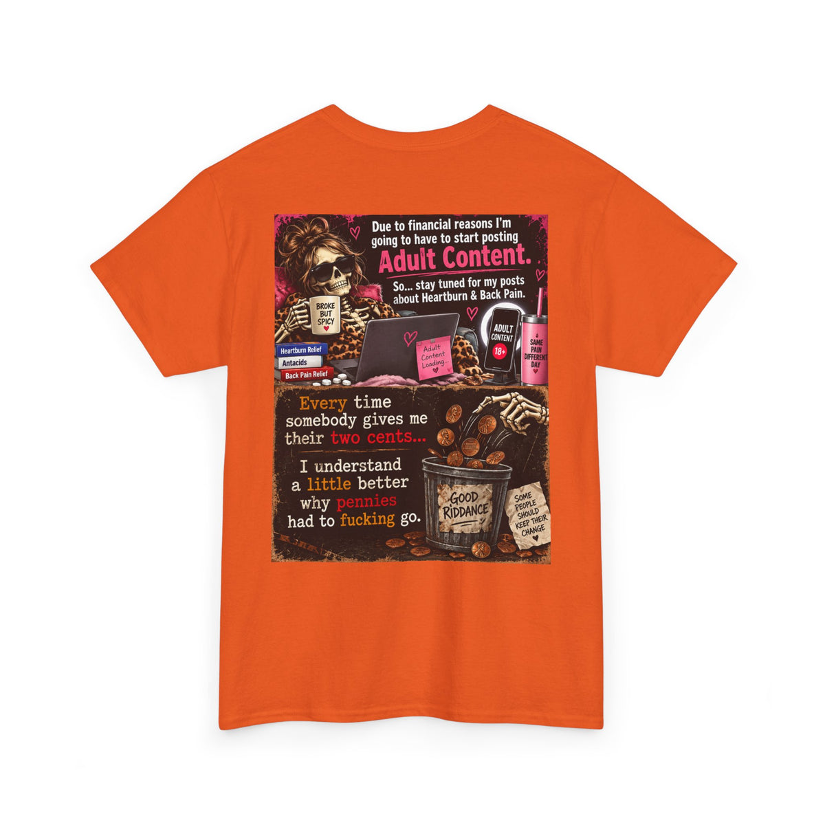 Funny 'Adult Content' Graphic Tee — Sarcastic Coffee & Cocktail Humor T-Shirt