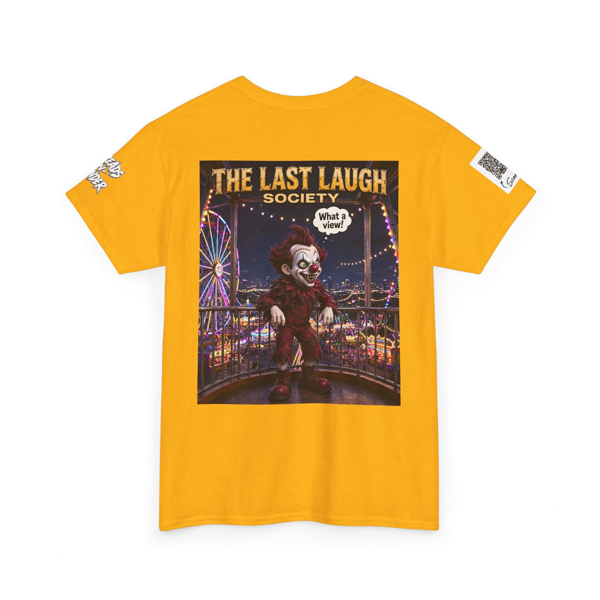 The Last Laugh Society Tee #101 — Carnival Clown Horror Graphic T-Shirt