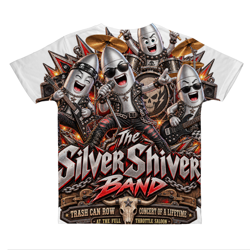 The Silver Shivers Band Classic Sublimation Adult T-Shirt