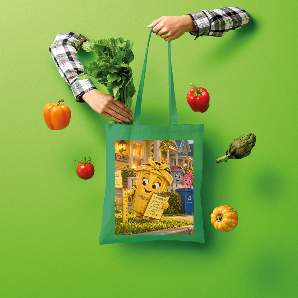 Trash Can Row Shopper Tote Bag