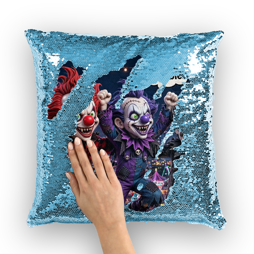 The Last Laugh Society Sequin Cushion Cover