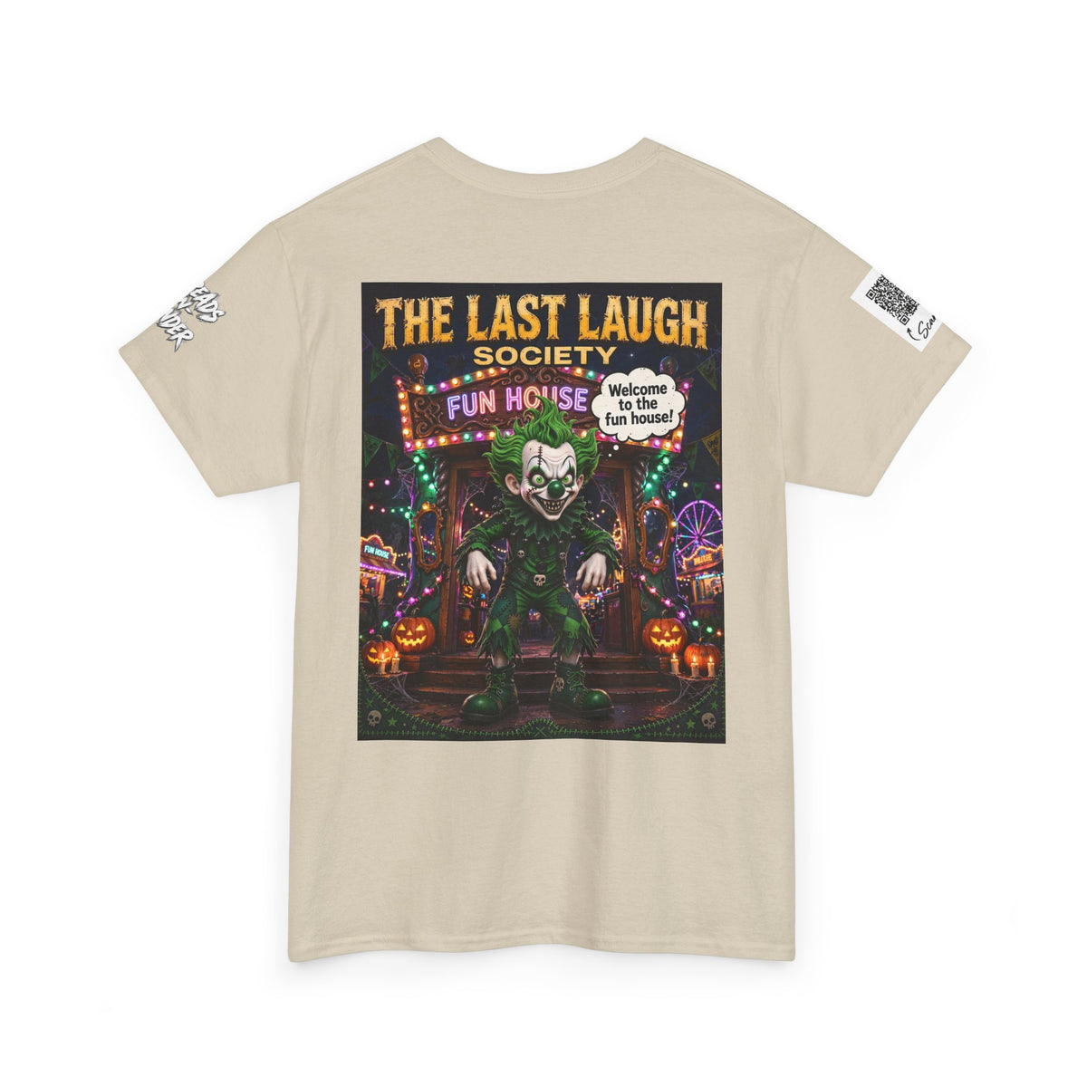 The Last Laugh Society Tee #161 — Carnival Clown Horror Graphic T-Shirt