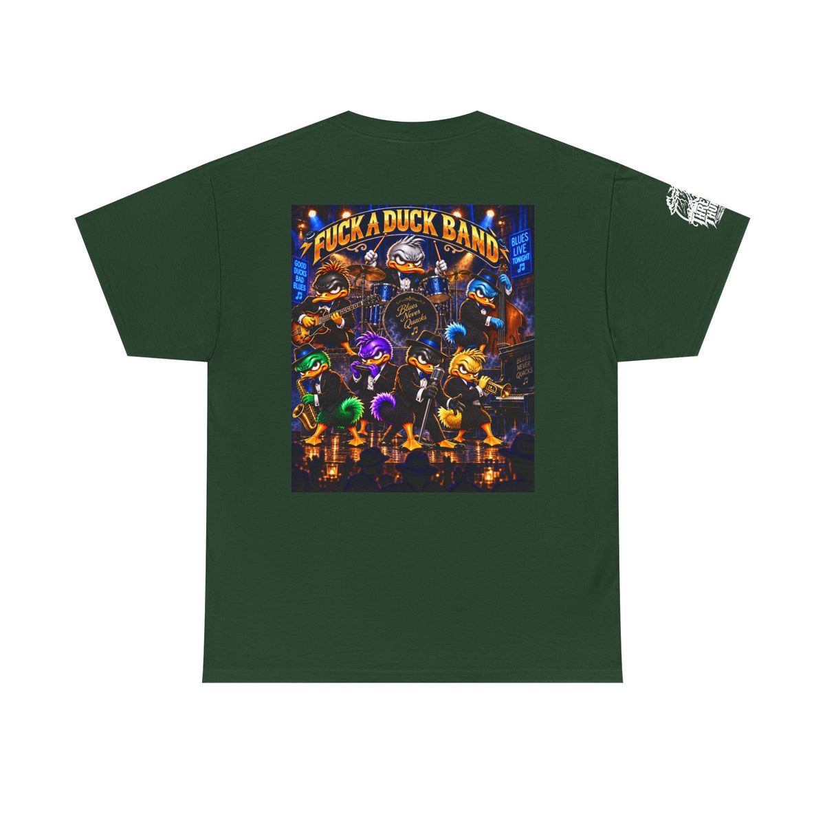Blues Live Tonight — FUCK A DUCK BAND Back Graphic Tee