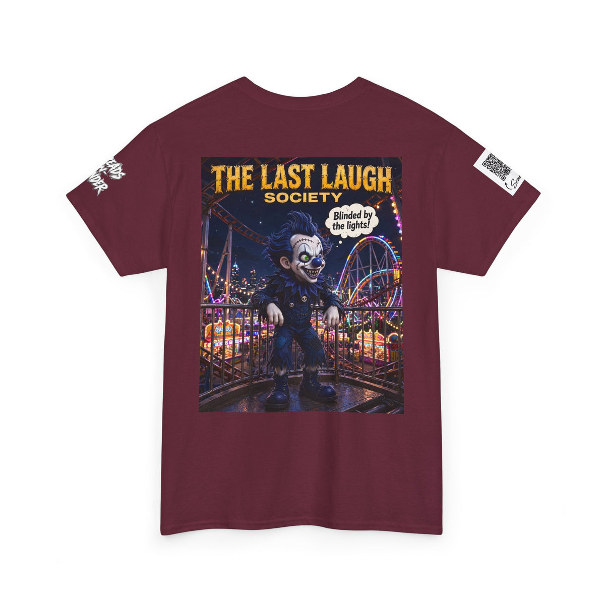 The Last Laugh Society Tee #106 — Carnival Clown Horror Graphic T-Shirt