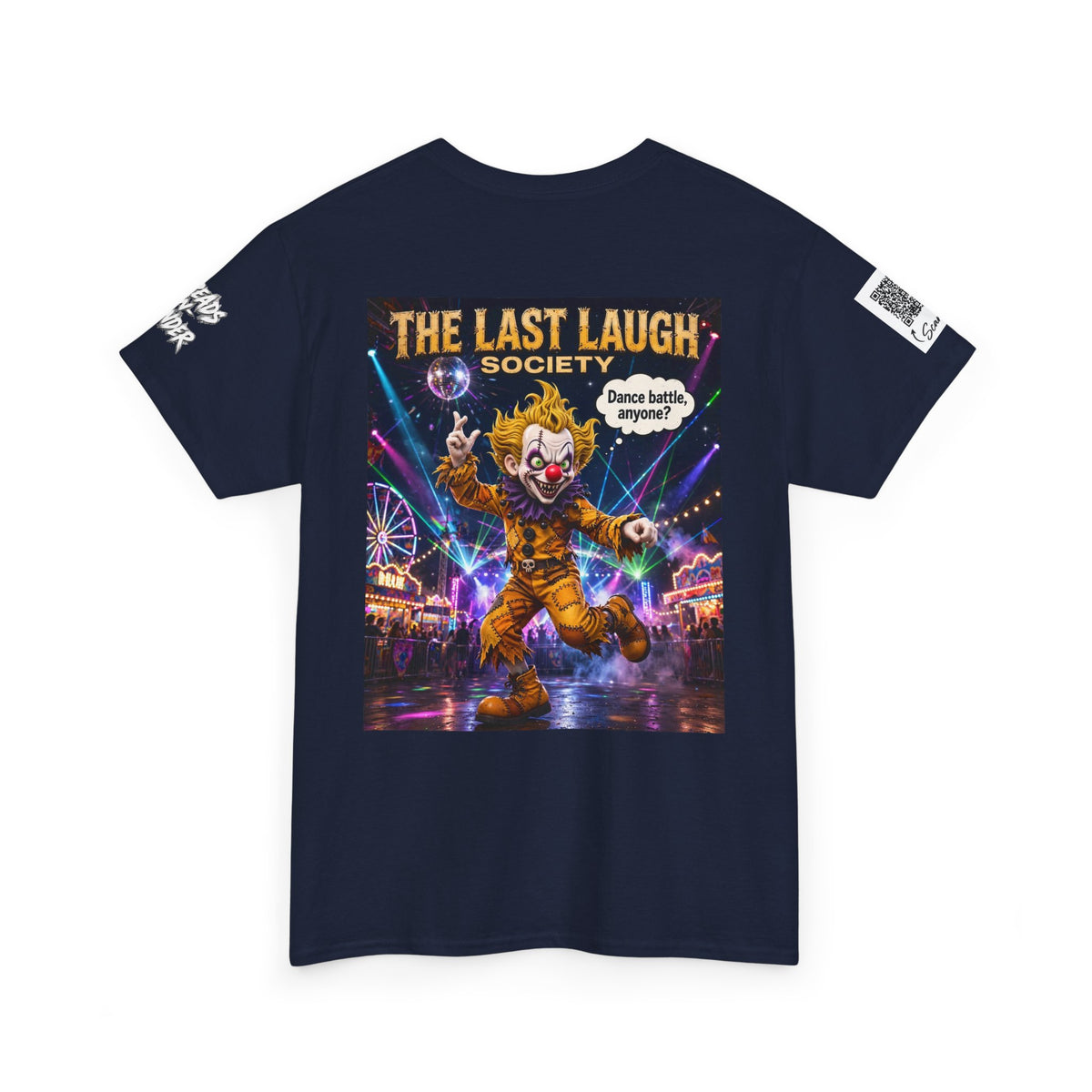 The Last Laugh Society Tee #152 — Carnival Clown Horror Graphic T-Shirt