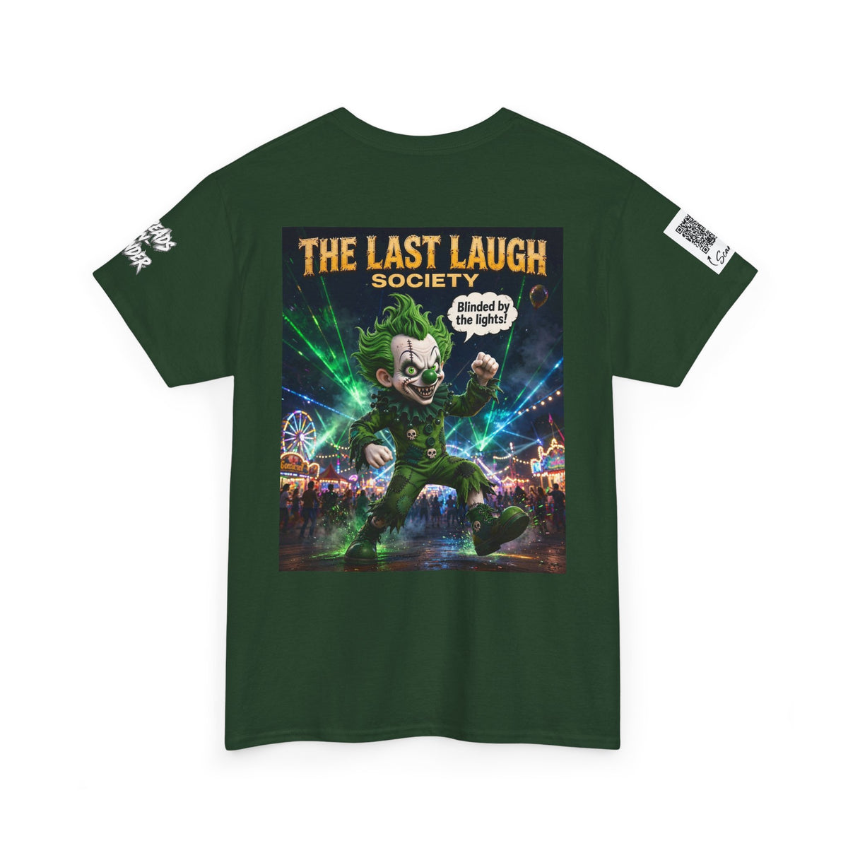 The Last Laugh Society Tee #165 — Carnival Clown Horror Graphic T-Shirt
