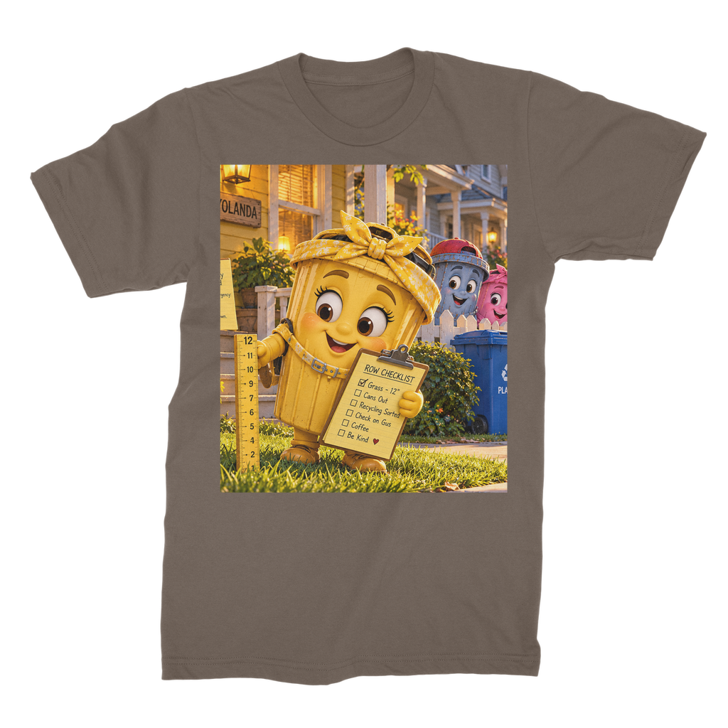 Trash Can Row Unisex Cotton T-Shirt