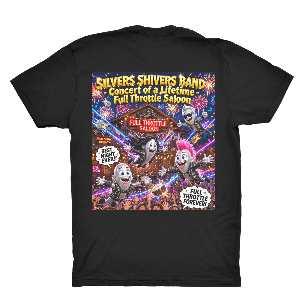 The Silver Shivers Band Organic Adult T-Shirt