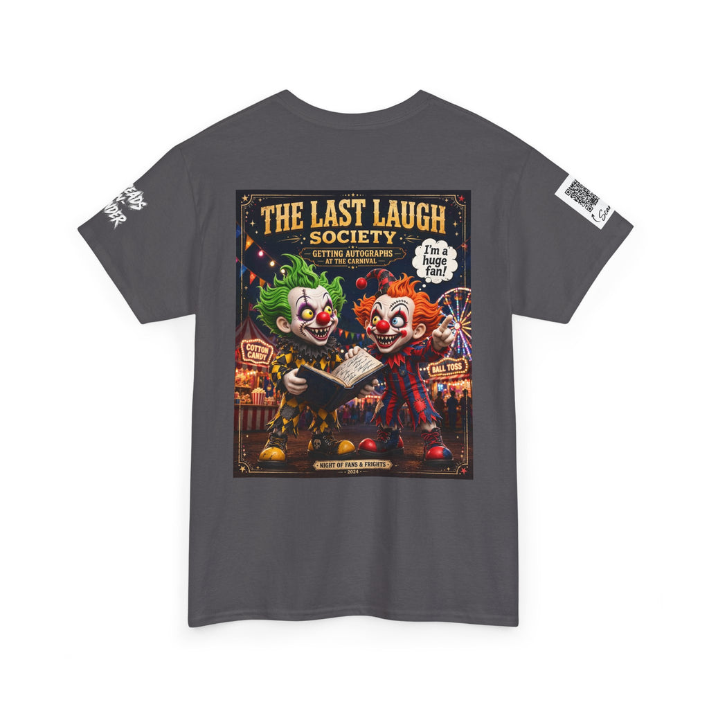 The Last Laugh Society Tee #124 — Carnival Clown Horror Graphic T-Shirt